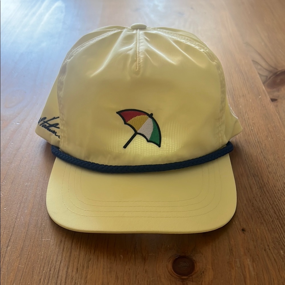 G/FORE Yellow Cap with Multicolor Umbrella Design